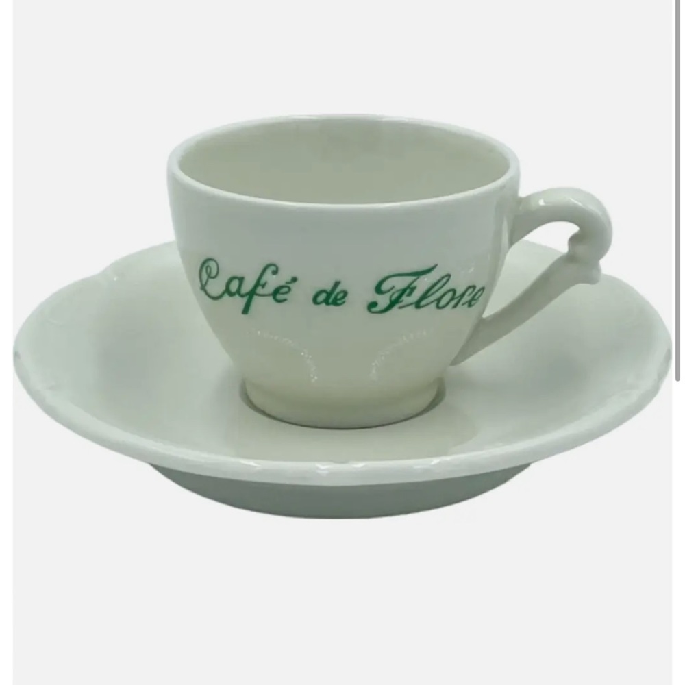 Cafe De Flore Set of 2 Cup and Saucer
